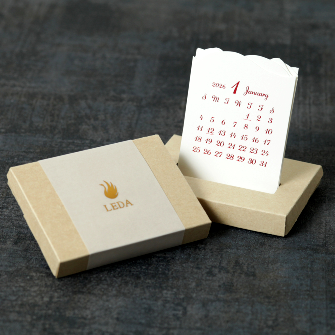 【2026年】卓上箔押しカレンダー